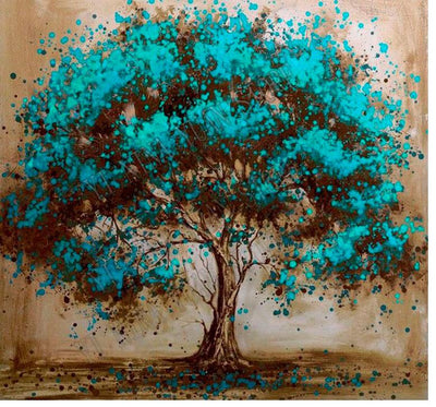 Azure Blossom - Diamond Painting Kit - Wolrdiscounts