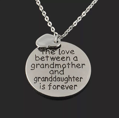Love Between a Grandmother & Grand Daughter Necklace - Wolrdiscounts