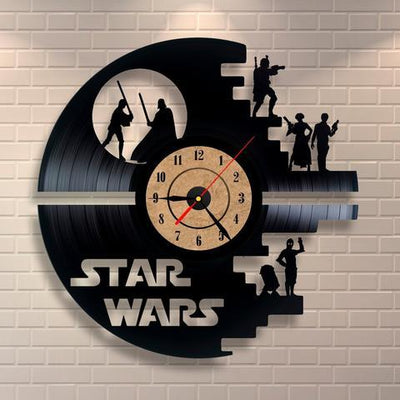 STAR WARS VINYL CLOCK - SAVE 50% TODAY - Wolrdiscounts