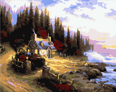 Diy oil paint painting by numbers - Wolrdiscounts