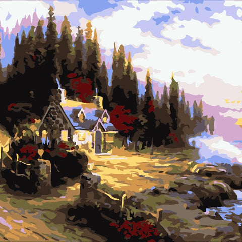Diy oil paint painting by numbers - Wolrdiscounts