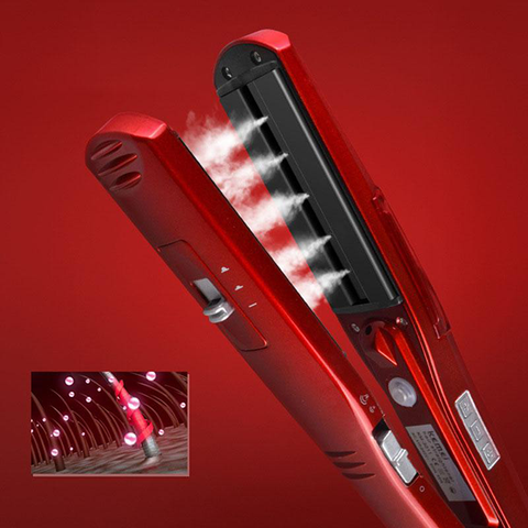 Nano Silver Steam Hair Straightener - Wolrdiscounts