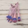 7 PIECE GLITTER BRUSH SET - Wolrdiscounts