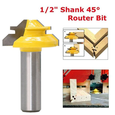 45° Lock Miter Router Bit - Wolrdiscounts