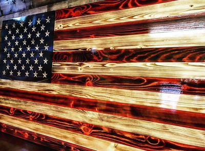 Hand Carved Charred American Traditional - Wolrdiscounts