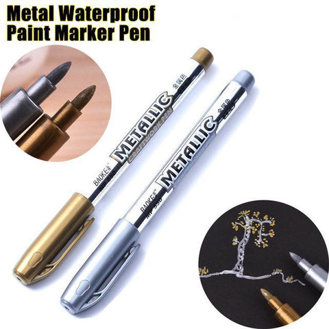 Metal Waterproof Paint Marker Pen - Wolrdiscounts