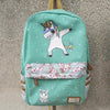 Cute Cartoon Unicorn Canvas Backpack - Wolrdiscounts