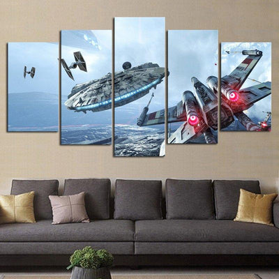 Star War Ufo Canvas Painting - Wolrdiscounts