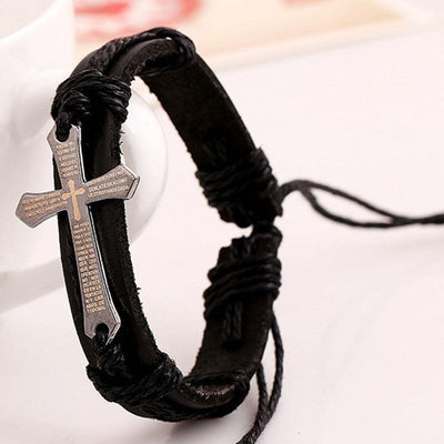 FREE VINTAGE LORD'S PRAYER CROSS BRACELET - Wolrdiscounts