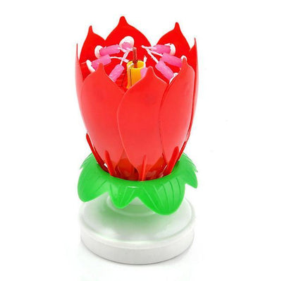 Musical Candle Lotus Flower - Wolrdiscounts