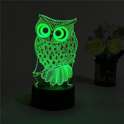 Owl 3D Led Lamp (60% OFF LIMITED TIME) - Wolrdiscounts