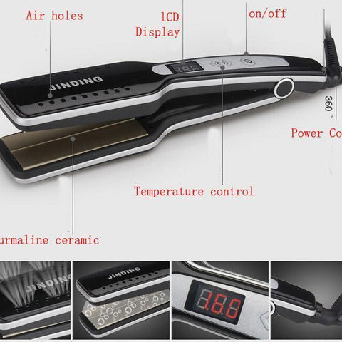 PROFESSIONAL STEAM HAIR STRAIGHTENER - Wolrdiscounts