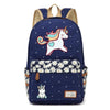 Cute Cartoon Unicorn Canvas Backpack - Wolrdiscounts