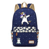 Cute Cartoon Unicorn Canvas Backpack - Wolrdiscounts