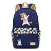 Cute Cartoon Unicorn Canvas Backpack - Wolrdiscounts