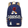 Cute Cartoon Unicorn Canvas Backpack - Wolrdiscounts