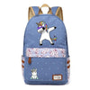 Cute Cartoon Unicorn Canvas Backpack - Wolrdiscounts