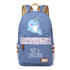 Cute Cartoon Unicorn Canvas Backpack - Wolrdiscounts